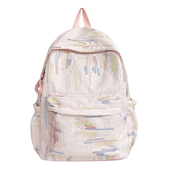 Sequin Sparkly Daypack With Plush Zipper Pull, Cute Lightweight Large Capacity Backpack For Daily Use (Blue)