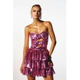 thumbnail image 1 of Sequin Strapless Dress with Ruffle Details (S, Rose), 1 of 5
