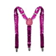 thumbnail image 1 of Sequin Suspenders with Glitter Finish and Adjustable Straps for Dance Performance Costume Parties Hot Pink, 1 of 3