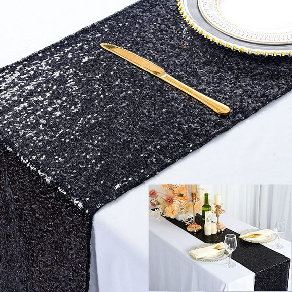 Sequin Table Runner Sparkly Metallic Sequin Runner for Wedding Party Dinner Reception, Event Bridalwedding Runner, Birthday Party, Dinner Party