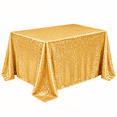 thumbnail image 1 of Sequin Tablecloth 47.24 x 47.24 Inches, Sparkling Polyester Table Cover for Wedding Birthday Party Events, Glitter Decorative Table Linen for Halloween Thanksgiving Christmas Home Decor, 1 of 7