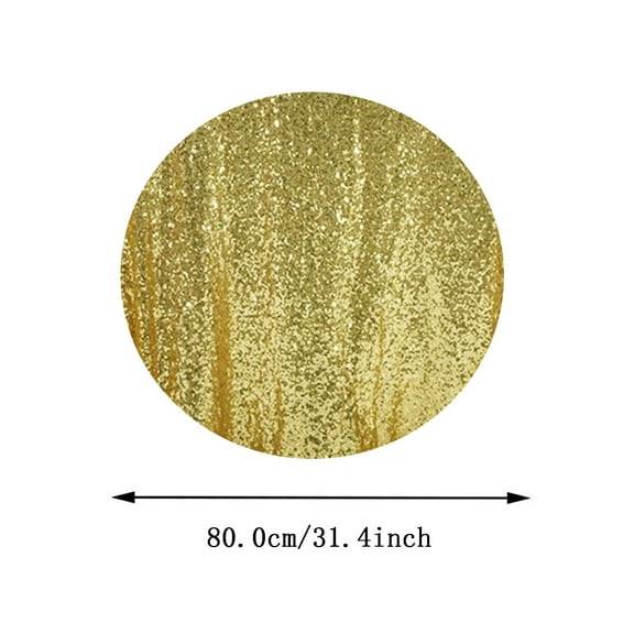 Sequin Tablecloth White Iridescent 40" Round Sparkly Elegant Drape Sequin Table Cover for Wedding Party Cake Dessert Events Christmas Decorations Iridescent White Glitter Sequin Fabric Table Clothes