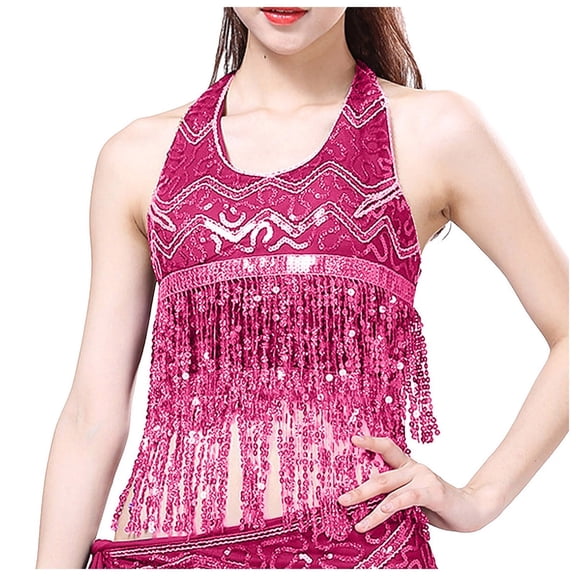 Sequin Tank Tops for Women Sleeveless Pink Sparkly Vest for Women Glitter Tops Women'S Party Tops Holiday Womens Tops