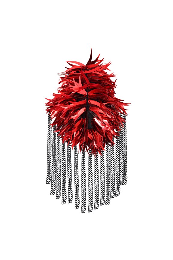 Sequin Tassel Shoulder Epaulette Punk Blazer Shoulder Epaulet Brooch Pin Stage Performace Shoulder Accessories for Men and Women 2 pieces