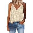 thumbnail image 1 of Sequin V Neck Tank Top for Women Elegant Sparkling Evening Attire and Party Wear, 1 of 7
