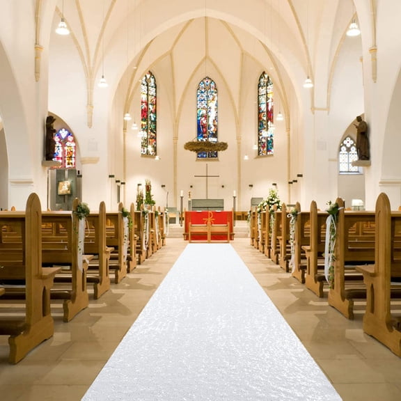Sequin Wedding Aisle Runner Glitter Bridal Carpet For Indoor Ceremony - Sparkle Carpet