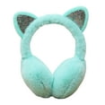 thumbnail image 1 of Sequin Winter Cat Earmuffs Furry Soft Warm Ear For Women Girls Cold Weather Accessory, 1 of 6