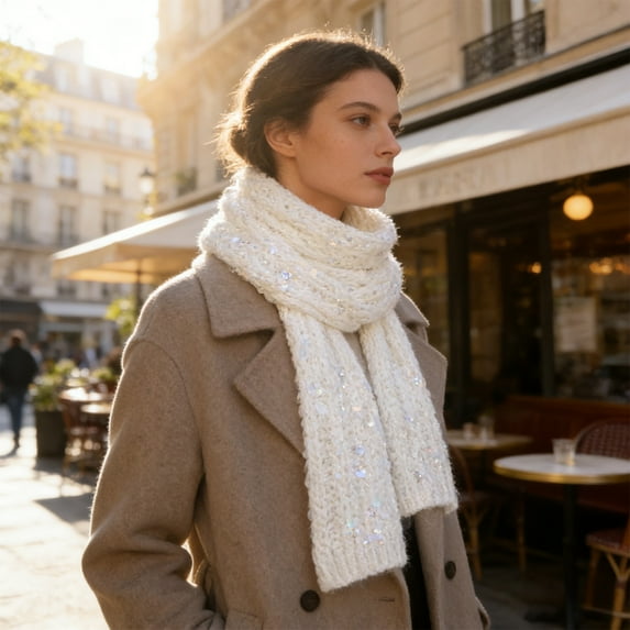 Sequin Yarn under $5! Yannianjz Pure Cotton Sequin Yarn, Hand-Knitted Yarn with Various Sizes of Sequins, Clothing and Apparel Knitting Material Kit, DIY Knitting Supplies for Scarf, Top, Accessories