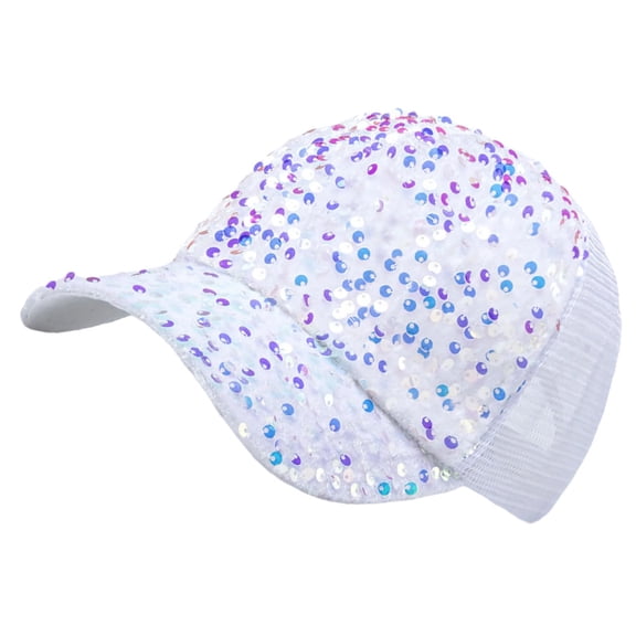 Sequined Baseball Hat for Girls Boys Breathable Sports Hat For Outdoor Activity Fashion Photo Props