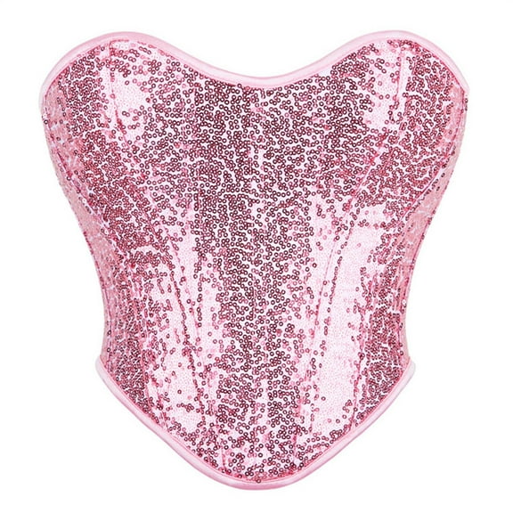 Bustier Crop Tops Women Sunflower Print Bandage Retro Court Vintage Corset Straps Tank Tops Corset Female Lace Corsets Pinks