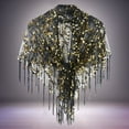 thumbnail image 1 of Sequined Tassel Small Shawl Casual Blouse Small Shawl. Travel Wraps for Women on Blanket Jackets for Women Owl Shawl Womens Scarfs Winter Shawl Clips Flapper Dresses 1920s plus Sizes Womens Wraps And, 1 of 3
