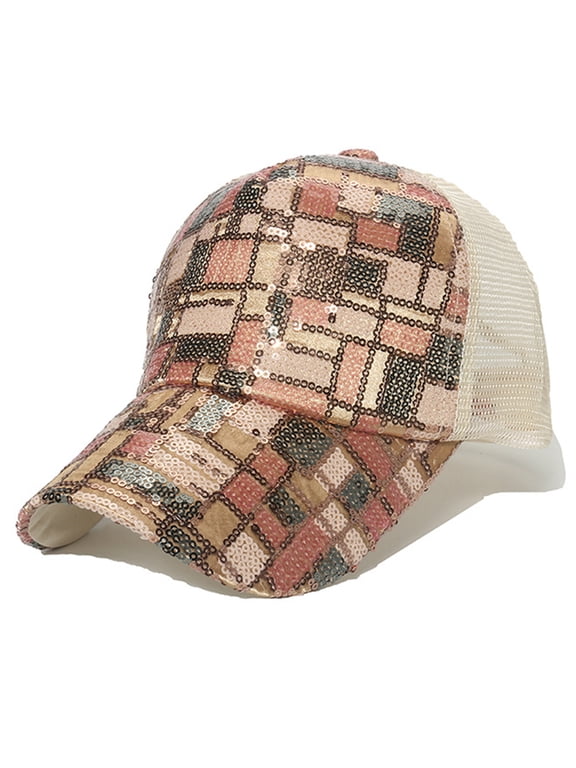 Sequins Baseball Cap Adjustable Caps Sunscreen Hats Fitted Casual Hip Hop Cycling Hats for Boy Girls Unisex