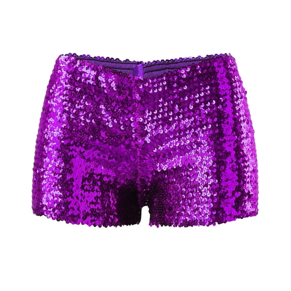 Sequins Beaded Party Performance Matching Outfit Set Casual Shorts for Women