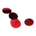 thumbnail image 1 of Sequins Beads, Red Shiny Laser Sequins, 0.4 Inch Single Hole 10g Pack, Iridescent Silver Base Craft Supplies for Belly Dance Costumes DIY Jewelry Making, 1 of 5