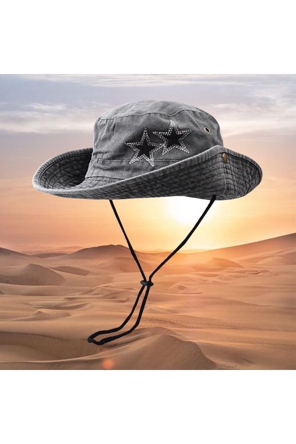 Sequins Embroidered Fisherman's Cap Foldable Outdoor Washed And Worn Fisherman's Cap Sunscreen Sun Hat Breathable Sweat Hiking Cap N for Women Pack 90s Hat Women Extra Large Men Mens Extra Large Size