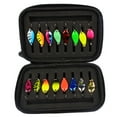 thumbnail image 1 of Sequins Fishing Lures Set with Storage Bag Compact Design Portable Metal Spoon Spinner Kit Freshwater Artificial Baits Fishing Tackle, 1 of 8