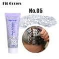 thumbnail image 1 of Sequins Gel, Face Body Makeup, Polarized Bright Shimmery Glitter Gel for Dance Party, DIY Nail Art, Hair Embellishment, Lip and Eye Shadow, Multi-Angle Color Changing Glitter, 1 of 5