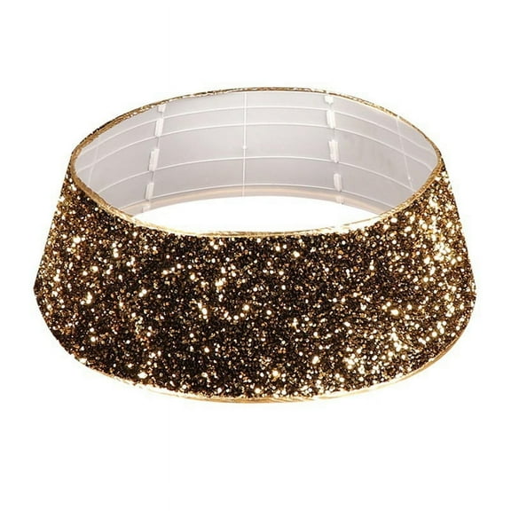 Sequins Glitter Christmas Tree Base Collar Around Decorative Skirt Xmas Decor