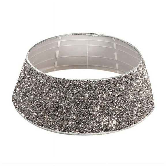Sequins Glitter Christmas Tree Base Collar Around Decorative Skirt Xmas Decor