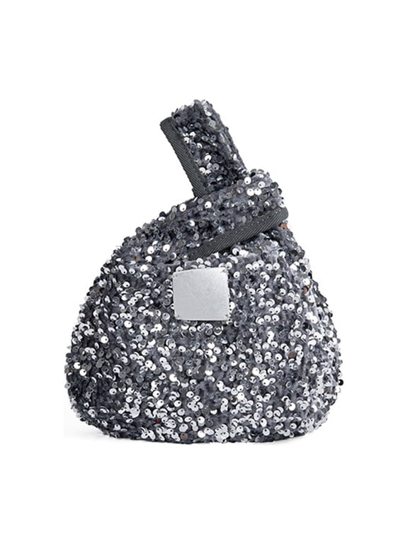 Sequins Glitters Clutches Purses Evening Bags for Women Elegant Triangle Purse for Wedding Bride Party Prom Wrist Purses