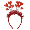 thumbnail image 1 of Sequins Heart Headband Hair Hoop For Party Props Valentine's Day Shape Decor Red Heart Head Bopper Hair Accessoires Party Gift, 1 of 4