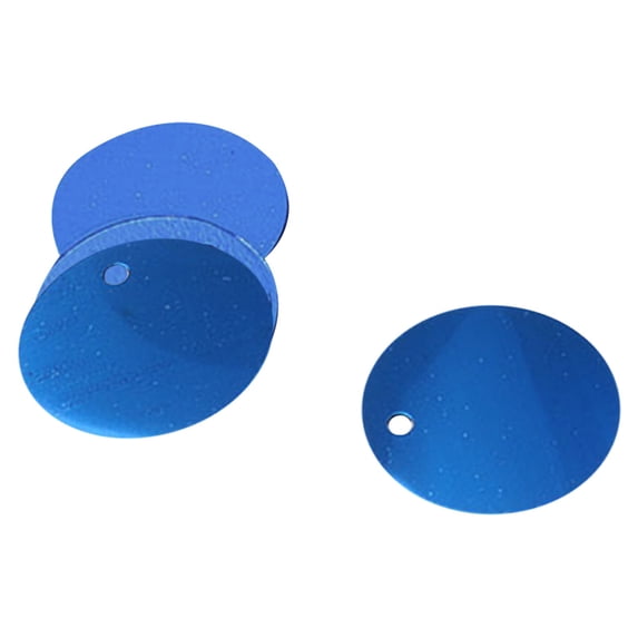 Sequins Paillettes, Royal Blue 0.4 inch Single Hole Laser Sequins, 0.4 oz Pack Silver Base AB Shiny Sequins, DIY Belly Dance Costume Crafting Supply