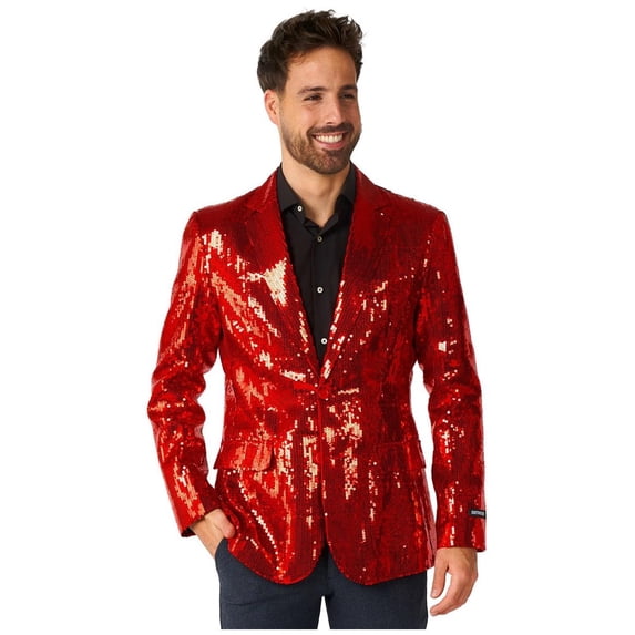 Suitmeister Men's Blazers Sequins Red - S Red