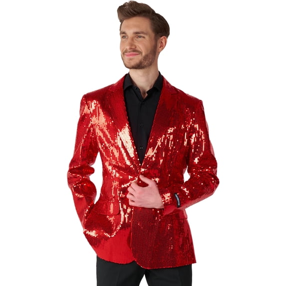 Suitmeister Men's Blazers Sequins Red - S Red
