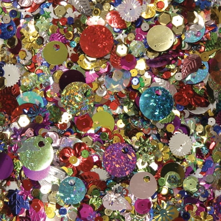 Sequins & Spangles 4ozAssorted Shapes & Colors price history and forecast - Creativity Street PAC6114