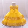 thumbnail image 1 of Sequins Tutu-Dresses for Toddler Girls 6M-3Y Kids Cute Sleeveless Crewneck Layered-Tulle Solid A-Line Birthday Party Performance Prom Dress, 1 of 8