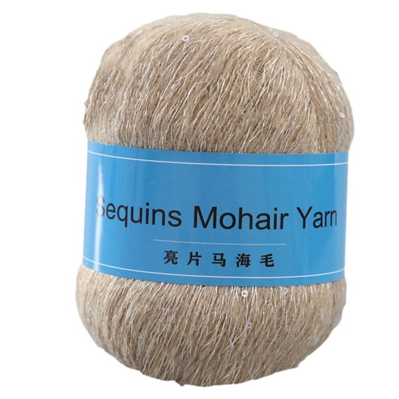 Sequins Yarn for Crochet Knit Accessories Soft Long Lasting Multicolored