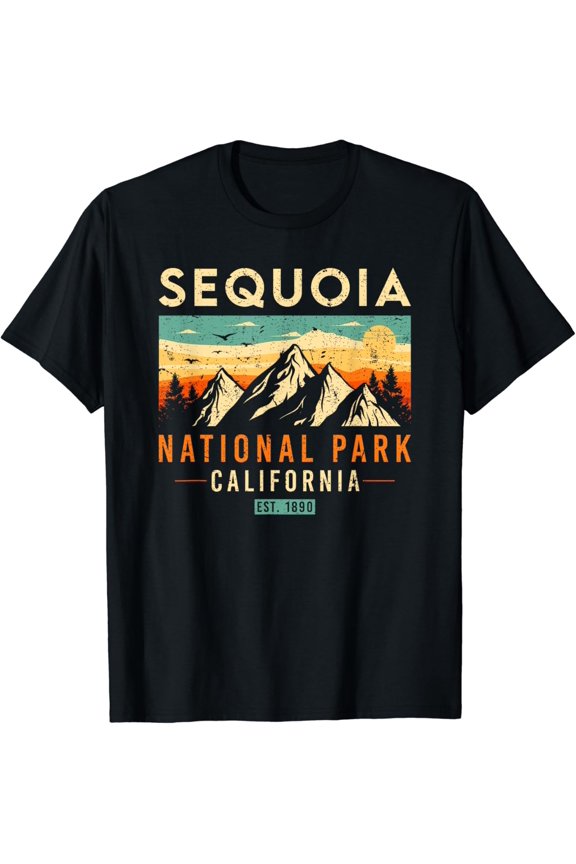 Sequoia Est. 1890 Retro California T-Shirt