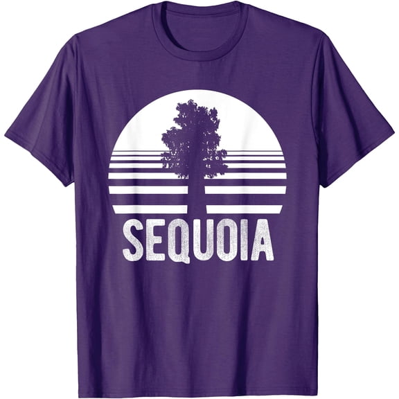Sequoia National Park California Sequoias Unisex T-Shirt for Men Women Kids Toddler,Purple Color,Size YXS