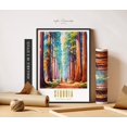 thumbnail image 1 of Sequoia National Park Poster Sequoia National Park Poster Sequoia Tree Art Vibrant Colorful Wall Art Poster Travel Art Art Home Decor, 12x18 UNFRAMED, 1 of 3