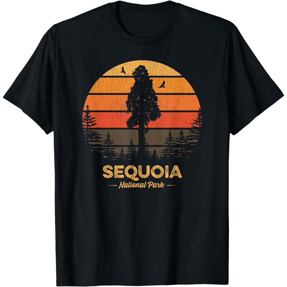Sequoia National Park Retro Vintage Souvenir Gift Unisex T-Shirt for Men Women Kids Toddler