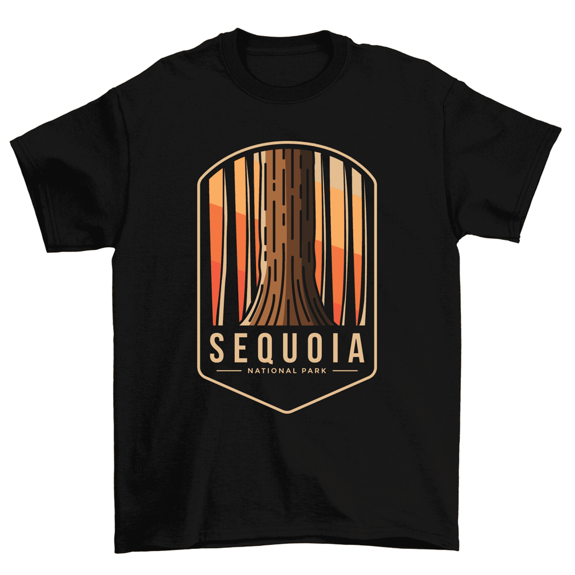 Sequoia National Park T-Shirt Vintage Souvenir Gift Tee Men Women