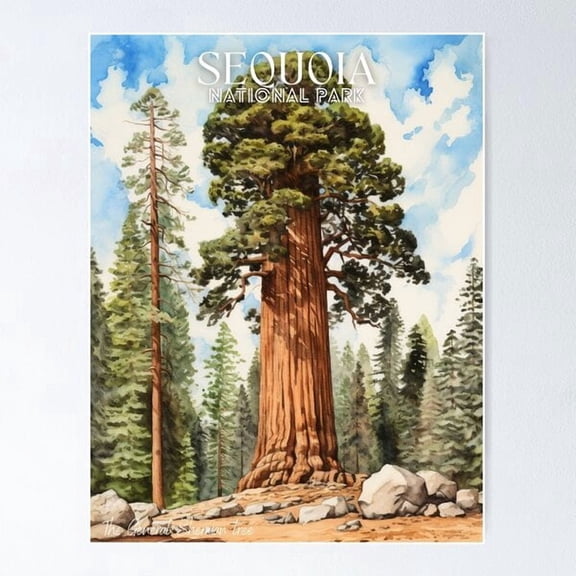 Sequoia National Park The General Sherman Tree Poster, Poster Only