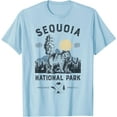 thumbnail image 1 of Sequoia National Park Vintage California Bear Gifts Unisex T-Shirt for Men Women Kids Toddler,Light Blue Color,Size 2T, 1 of 5