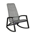 thumbnail image 1 of Sequoia Outdoor Patio Rocking Chair in Dark Eucalyptus Wood and Gray Rope, 1 of 12