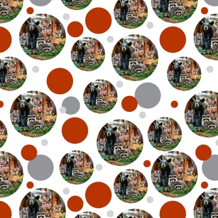 Sequoia and Kings Canyon National Parks California CA Animals Bear Raccoon Bobcat Deer Premium Gift Wrap Wrapping Paper Roll