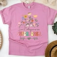 thumbnail image 1 of Ser Bilingüe Es Un Superpoder Shirt, Spanish Teacher Floral Tee, Azalea, Size S, 1 of 6