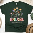 thumbnail image 1 of Ser Bilingüe Es Un Superpoder Shirt, Spanish Teacher Floral Tee, Forest Green, Size L, 1 of 6