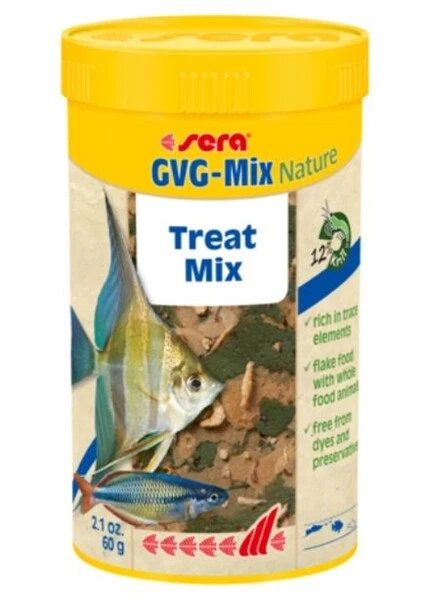 Sera GVG-Mix Nature - Treat Mix 100mL Fish Food Tank Aquarium