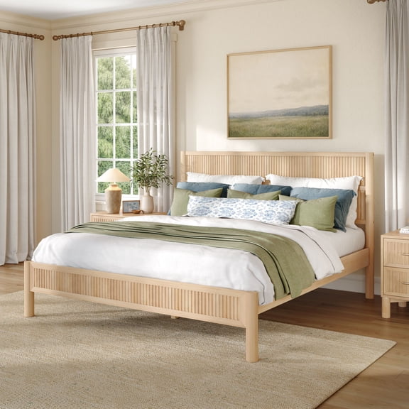 Sera King Bed, Blonde