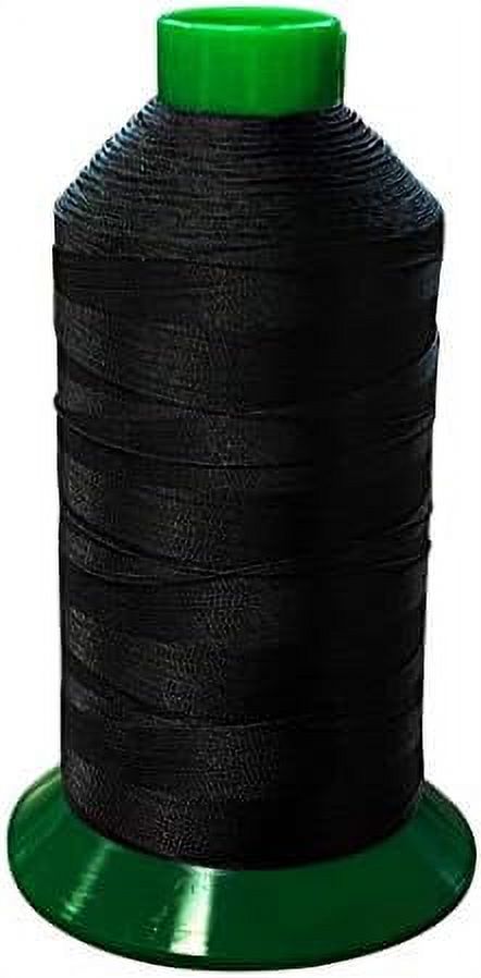 Serabond UVR Black Bonded Polyester Upholstery Thread - T-90 Indoor/Outdoor  UV Resistant - Upholstery - Boat - Marine - Awning 
