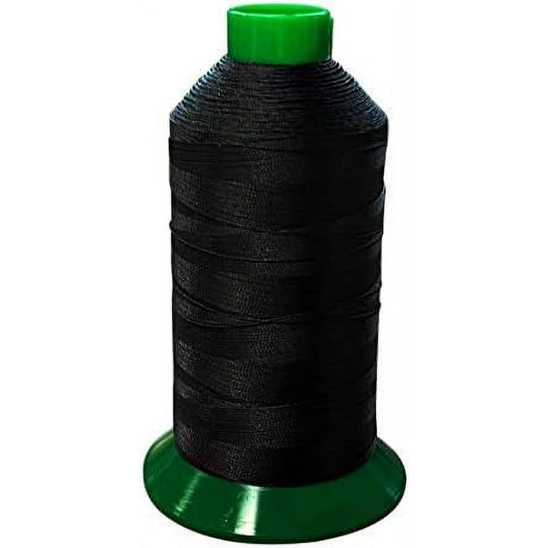 Serabond UVR Black Bonded Polyester Upholstery Thread - T-90 Indoor/Outdoor  UV Resistant - Upholstery - Boat - Marine - Awning 