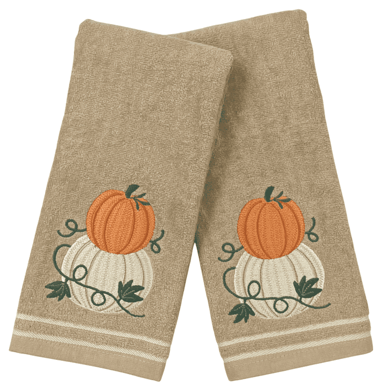 Serafina Home Autumn Fall Bath Hand Towels Bathroom Decor