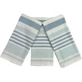 thumbnail image 1 of Serafina Home Blue And White Striped Kitchen Hand Dish Towels: Oversized 28" x 18", 100% Cotton Cloth Soft Cleaning Drying Absorbent Striped Design, Set of 3 Multipurpose for Everyday Use, 1 of 6