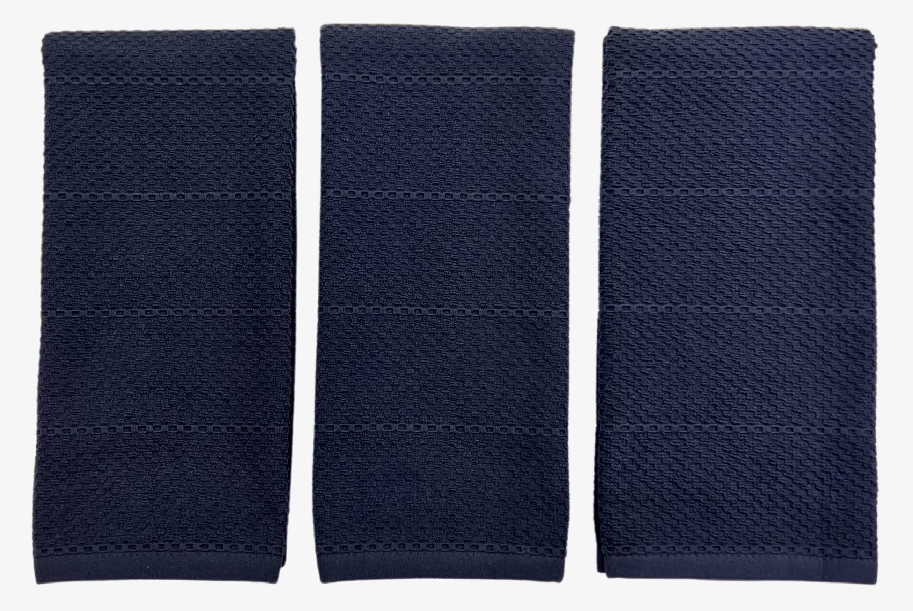 Serafina Home Teal Blue Kitchen Towels: 100% Cotton Soft Absorbent Terry  Cloth, Set of 3