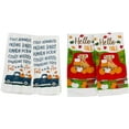 thumbnail image 1 of Serafina Home Decorative Fall Kitchen Towels with Farm Truck Harvest and Dog Pet Theme, Set of 4, 1 of 3